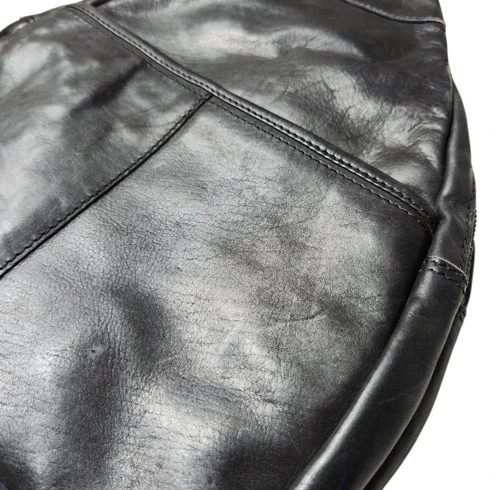 Backpack Sling Travel Bag Genuine Leather Crossbody Chest Bag Daypack India **